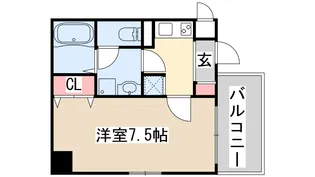 アスヴェル神戸元町【7階】の間取り
