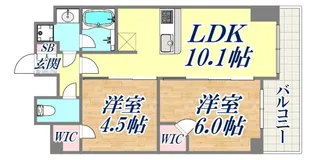 プレサンスKOBEシフォン【15階】の間取り