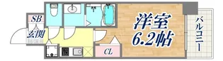 プレサンス三宮東フィール【2階】の間取り