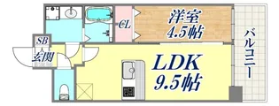 プレサンス三宮東フィール【6階】の間取り