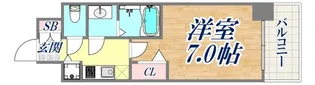 プレサンス三宮東フィール【2階】の間取り