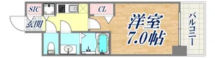 プレサンス三宮東フィール【2階】の間取り