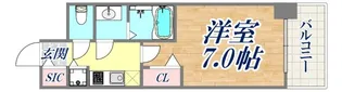 プレサンス三宮東フィール【2階】の間取り