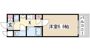 ロイヤルヒル神戸三ノ宮2【6階】の間取り