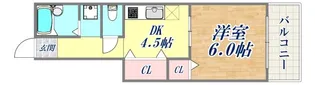 サンマリン神戸【4階】の間取り