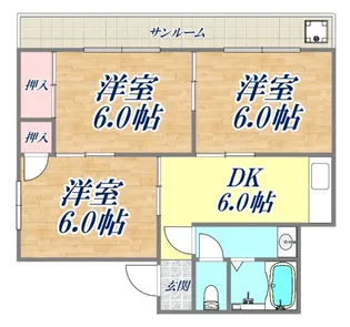 福興ビル【3階】の間取り