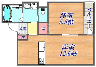 Fuji Garden神楽【5階】の間取り