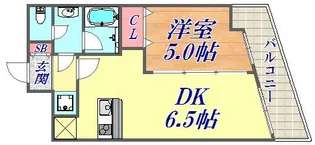 アドモリモト元町通【2階】の間取り