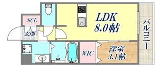 ArtizA王子公園D.C.【6階】の間取り