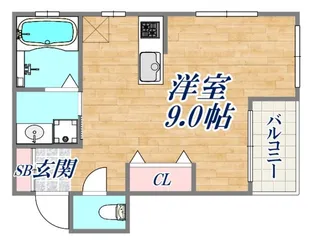 コーポ畑原【3階】の間取り