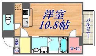 フラン・パルク・ミナト【4階】の間取り