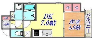 アーバネックスみなと元町【4階】の間取り