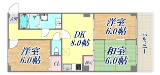 ロイヤルコートナグラ【3階】の間取り