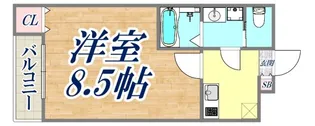 エヌエムサンカンテキャトフD棟【1階】の間取り
