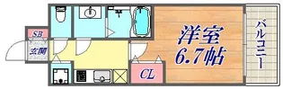 プレサンスKOBEシフォン【2階】の間取り