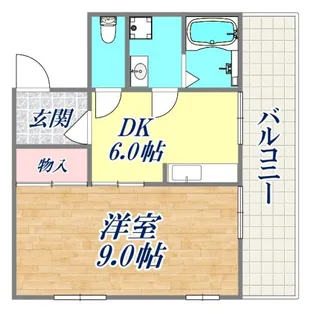 花隈富士マンション【8階】の間取り