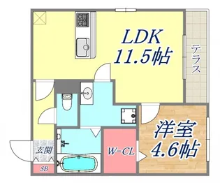The Cross【3階】の間取り
