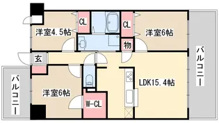 エムズレジデンス神戸【2階】の間取り