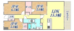 ワコーレシティ神戸元町【6階】の間取り