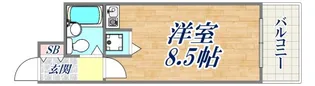 ダイアパレス王子公園【8階】の間取り