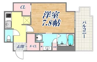 GENOVIA神戸湊川公園【1111号室】の間取り