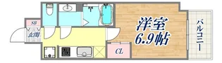 GENOVIA神戸湊川公園【314号室】の間取り