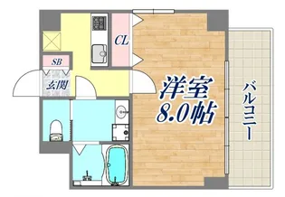 ジュネス六甲ANNEX【3階】の間取り