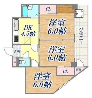 サンハイツ羽坂【2階】の間取り