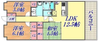 パークホームズ神戸ザ・レジデンス【13階】の間取り