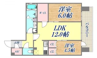 ザ・レジデンス元町海岸通【6階】の間取り