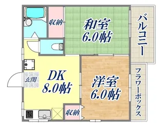 ガーデンハイム五色山【2階】の間取り