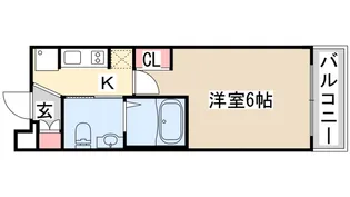 エステムプラザ神戸三宮ルクシア【2階】の間取り