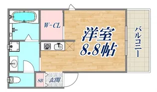 EXSONIA湊川【3階】の間取り