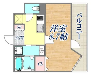 レーヴメゾン神戸須磨【1階】の間取り