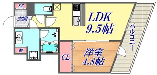ファルマシアントアロード【4階】の間取り