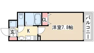 プレサンス三宮花時計前【13階】の間取り