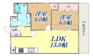 北野マンション1号棟【3階】の間取り