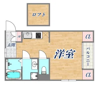 神戸甲南山手アパートメント【1階】の間取り