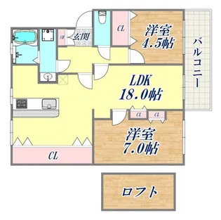高倉台7-2団地30号棟【3階】の間取り