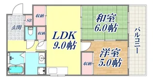 エクセル兵庫【3階】の間取り