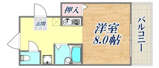 中田マンション【4階】の間取り