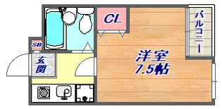 マンション吉田【103号室】の間取り