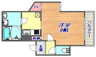 クレアール本山【4階】の間取り