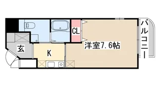 クレアール神戸【8階】の間取り