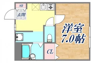 コンフォール湊川【2階】の間取り