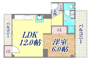 コーポ扇【2階】の間取り
