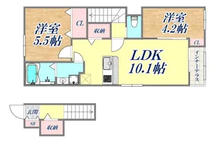 エッグプラント【2階】の間取り