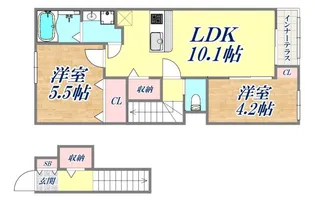 エッグプラント【2階】の間取り