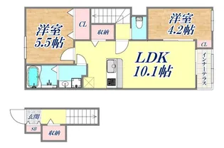 エッグプラント【2階】の間取り