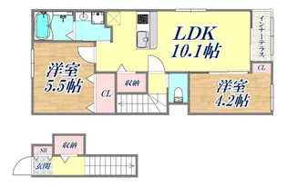 エッグプラント【2階】の間取り
